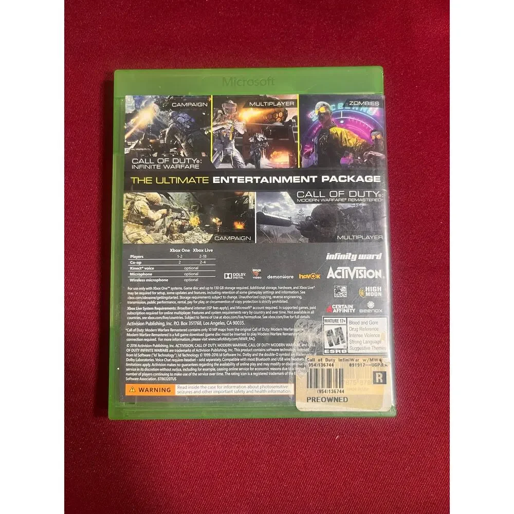 Xbox One Call Of Duty Infinite WarFare LEGACY EDITION